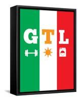 Jersey Shore GTL (Gym, Tan, Laundry)-null-Framed Stretched Canvas