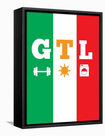 Jersey Shore GTL (Gym, Tan, Laundry)-null-Framed Stretched Canvas