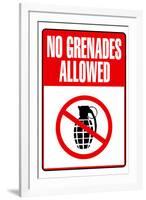 Jersey Shore No Grenades Allowed TV-null-Framed Art Print