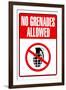 Jersey Shore No Grenades Allowed TV-null-Framed Art Print