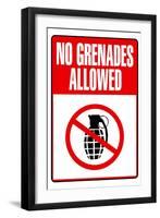 Jersey Shore No Grenades Allowed TV-null-Framed Art Print