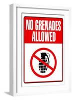 Jersey Shore No Grenades Allowed TV-null-Framed Art Print