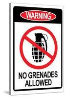 Jersey Shore No Grenades Allowed-null-Stretched Canvas