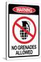 Jersey Shore No Grenades Allowed-null-Stretched Canvas