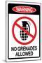 Jersey Shore No Grenades Allowed-null-Mounted Art Print