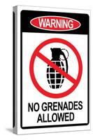 Jersey Shore No Grenades Allowed-null-Stretched Canvas