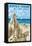 Jersey Shore - Sandcastle-Lantern Press-Framed Stretched Canvas