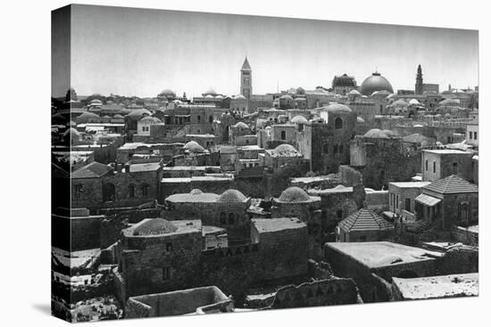 Jerusalem and Dome of the Church of the Holy Sepulchre, 1937-Martin Hurlimann-Stretched Canvas