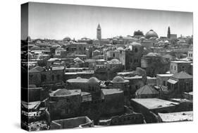 Jerusalem and Dome of the Church of the Holy Sepulchre, 1937-Martin Hurlimann-Stretched Canvas