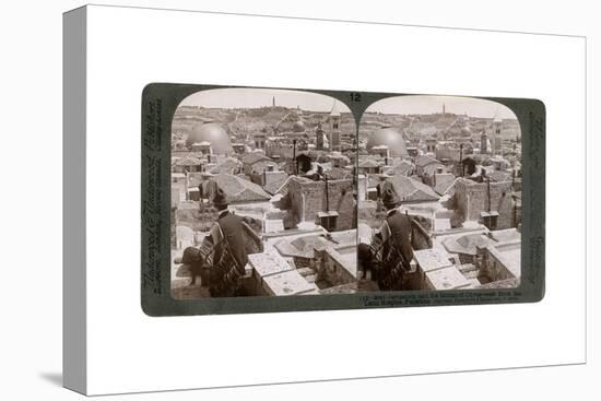Jerusalem and the Mount of Olives, Looking East from the Latin Hospice, Palestine, 1900s-Underwood & Underwood-Stretched Canvas