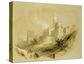 Jerusalem and the Tower of David-David Roberts-Stretched Canvas