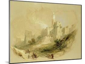 Jerusalem and the Tower of David-David Roberts-Mounted Giclee Print
