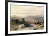 Jerusalem, April 1839, Plate 22 from Volume I of "The Holy Land", Pub. 1842-David Roberts-Framed Giclee Print