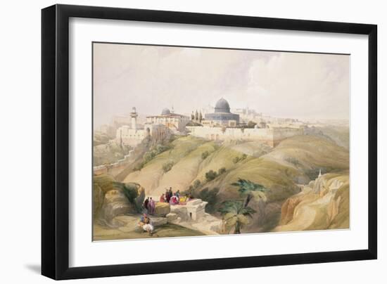 Jerusalem, April 9th 1839, Plate 16 from Volume I of "The Holy Land"-David Roberts-Framed Giclee Print