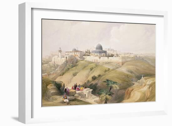 Jerusalem, April 9th 1839, Plate 16 from Volume I of "The Holy Land"-David Roberts-Framed Giclee Print