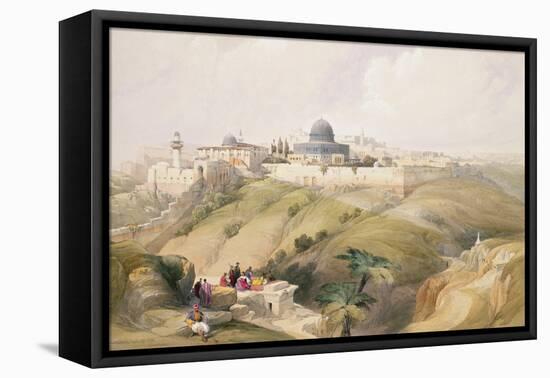 Jerusalem, April 9th 1839, Plate 16 from Volume I of "The Holy Land"-David Roberts-Framed Stretched Canvas