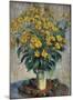 Jerusalem Artichoke Flowers, 1880-Claude Monet-Mounted Art Print