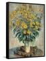 Jerusalem Artichoke Flowers, 1880-Claude Monet-Framed Stretched Canvas