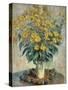 Jerusalem Artichoke Flowers, 1880-Claude Monet-Stretched Canvas