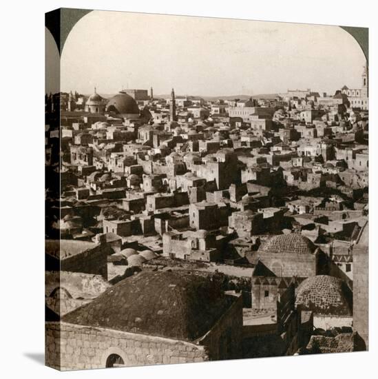 Jerusalem, as Seen from the Nothern Wall, Palestine, 1897-Underwood & Underwood-Stretched Canvas