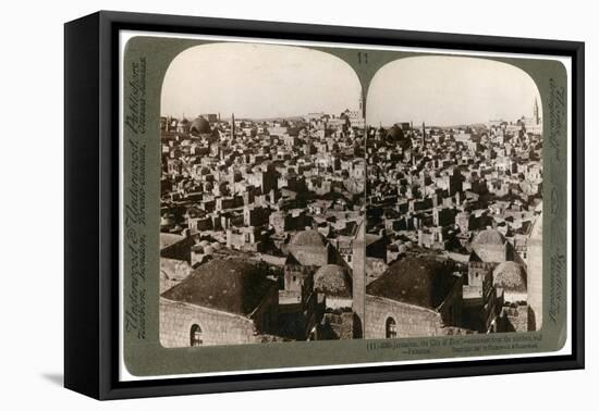 Jerusalem, as Seen from the Nothern Wall, Palestine, 1897-Underwood & Underwood-Framed Stretched Canvas