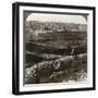 Jerusalem, as Seen from the South-East, Showing the Site of the Temple, Palestine, 1900s-Underwood & Underwood-Framed Photographic Print