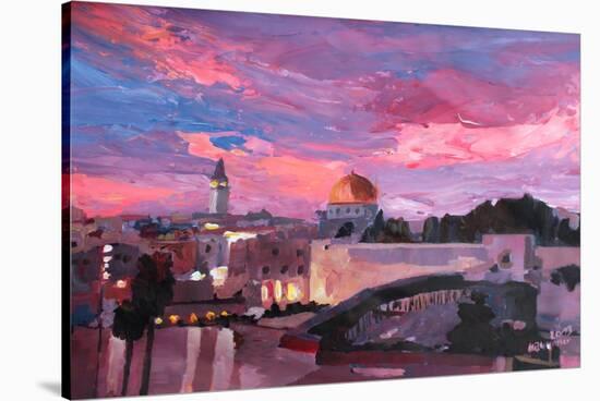 Jerusalem At Sunset-Markus Bleichner-Stretched Canvas