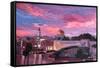 Jerusalem At Sunset-Markus Bleichner-Framed Stretched Canvas