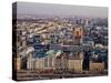 Jerusalem Avenue at sunset, elevated view, Warsaw, Masovian Voivodeship, Poland, Europe-Karol Kozlowski-Stretched Canvas