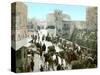 Jerusalem: Bazaar, C1900-null-Stretched Canvas