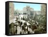 Jerusalem: Bazaar, C1900-null-Framed Stretched Canvas