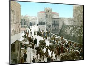 Jerusalem: Bazaar, C1900-null-Mounted Photographic Print