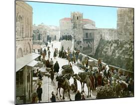 Jerusalem: Bazaar, C1900-null-Mounted Photographic Print