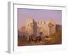Jerusalem, Damascus Gate-Ippolito Caffi-Framed Art Print