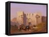 Jerusalem, Damascus Gate-Ippolito Caffi-Framed Stretched Canvas