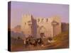 Jerusalem, Damascus Gate-Ippolito Caffi-Stretched Canvas