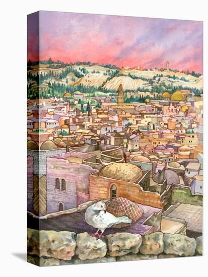 Jerusalem Dove-Wendy Edelson-Stretched Canvas