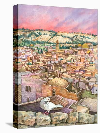 Jerusalem Dove-Wendy Edelson-Stretched Canvas