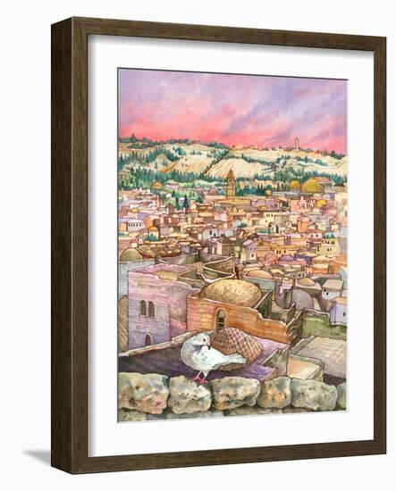 Jerusalem Dove-Wendy Edelson-Framed Giclee Print