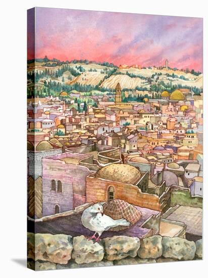 Jerusalem Dove-Wendy Edelson-Stretched Canvas