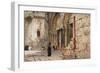 Jerusalem: Entrance to the Church of the Holy Sepulchre-null-Framed Art Print