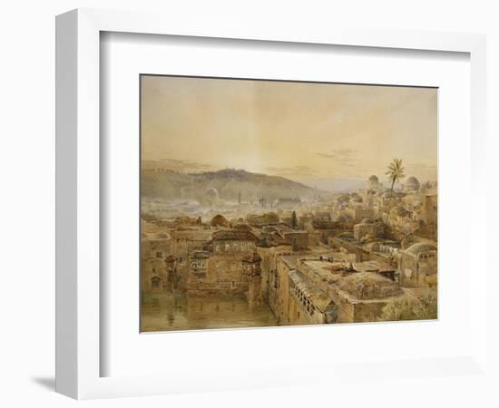 Jerusalem from Mount Zion-Nathaniel Everett Green-Framed Giclee Print