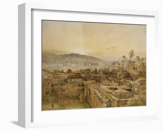 Jerusalem from Mount Zion-Nathaniel Everett Green-Framed Giclee Print