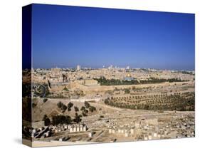 Jerusalem from Mt. of Olives, Israel-Jon Arnold-Stretched Canvas