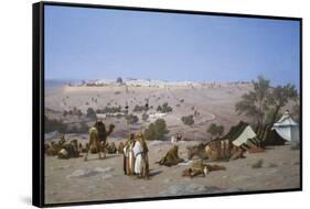 Jerusalem from the Environs-Charles Theodore Frere-Framed Stretched Canvas