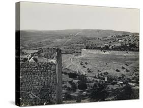 Jerusalem from the Mount of Olives, 1858-Mendel John Diness-Stretched Canvas