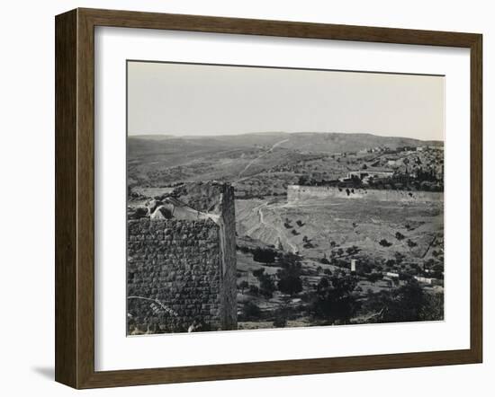 Jerusalem from the Mount of Olives, 1858-Mendel John Diness-Framed Giclee Print