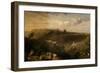 Jerusalem from the Mount of Olives, 1860 (Oil on Canvas)-David Roberts-Framed Giclee Print