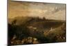 Jerusalem from the Mount of Olives, 1860 (Oil on Canvas)-David Roberts-Mounted Giclee Print