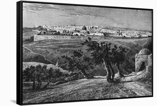 Jerusalem, from the Mount of Olives, 1902-null-Framed Stretched Canvas